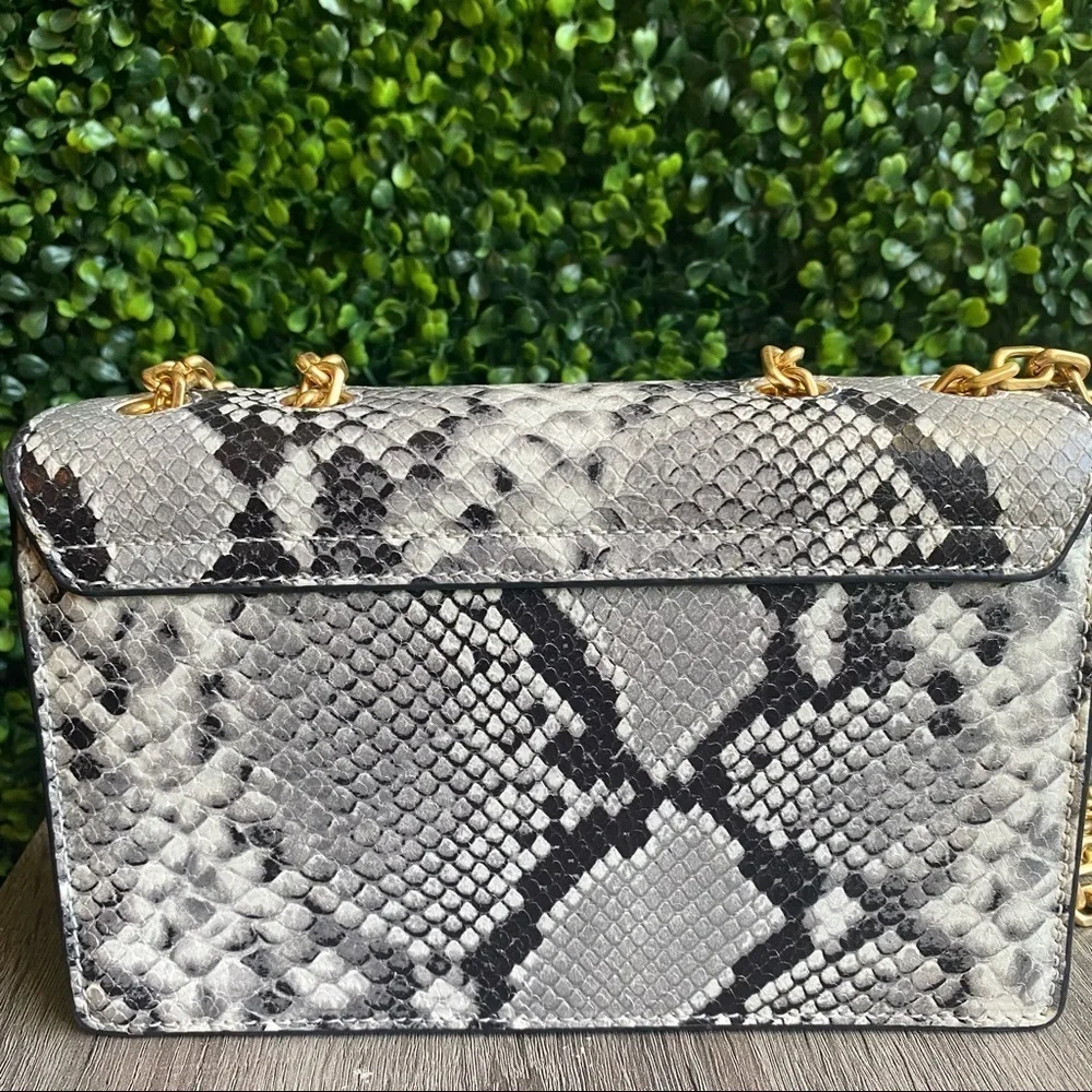 Rare‎ hard to find Tory burch snake print shoulder bag